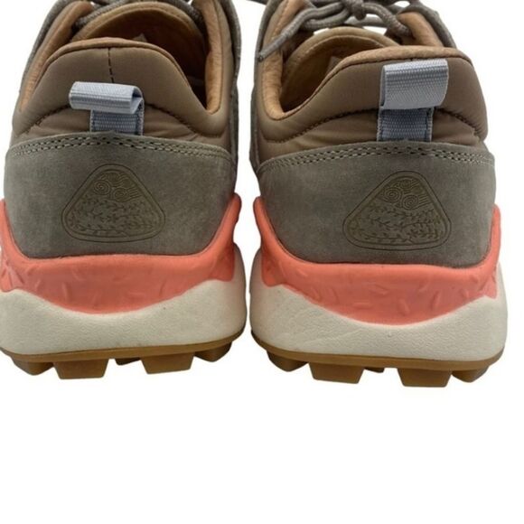 Flower Mountain x Free People Corax Pink Gray Suede Low Cork Insole Sneakers 8 - Picture 7 of 10
